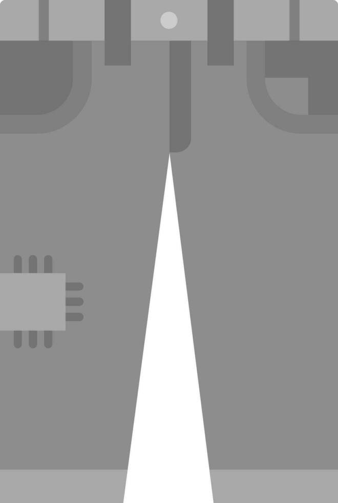 Jeans Grey scale Icon vector