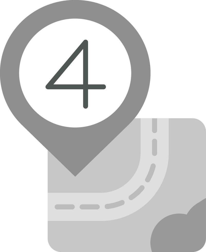 Four Grey scale Icon vector