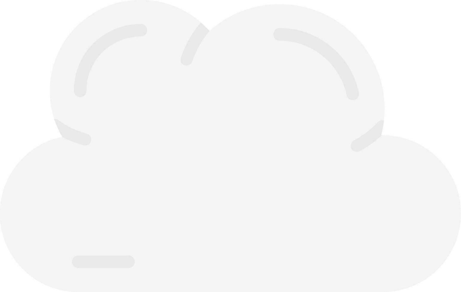 Cloud Grey scale Icon vector