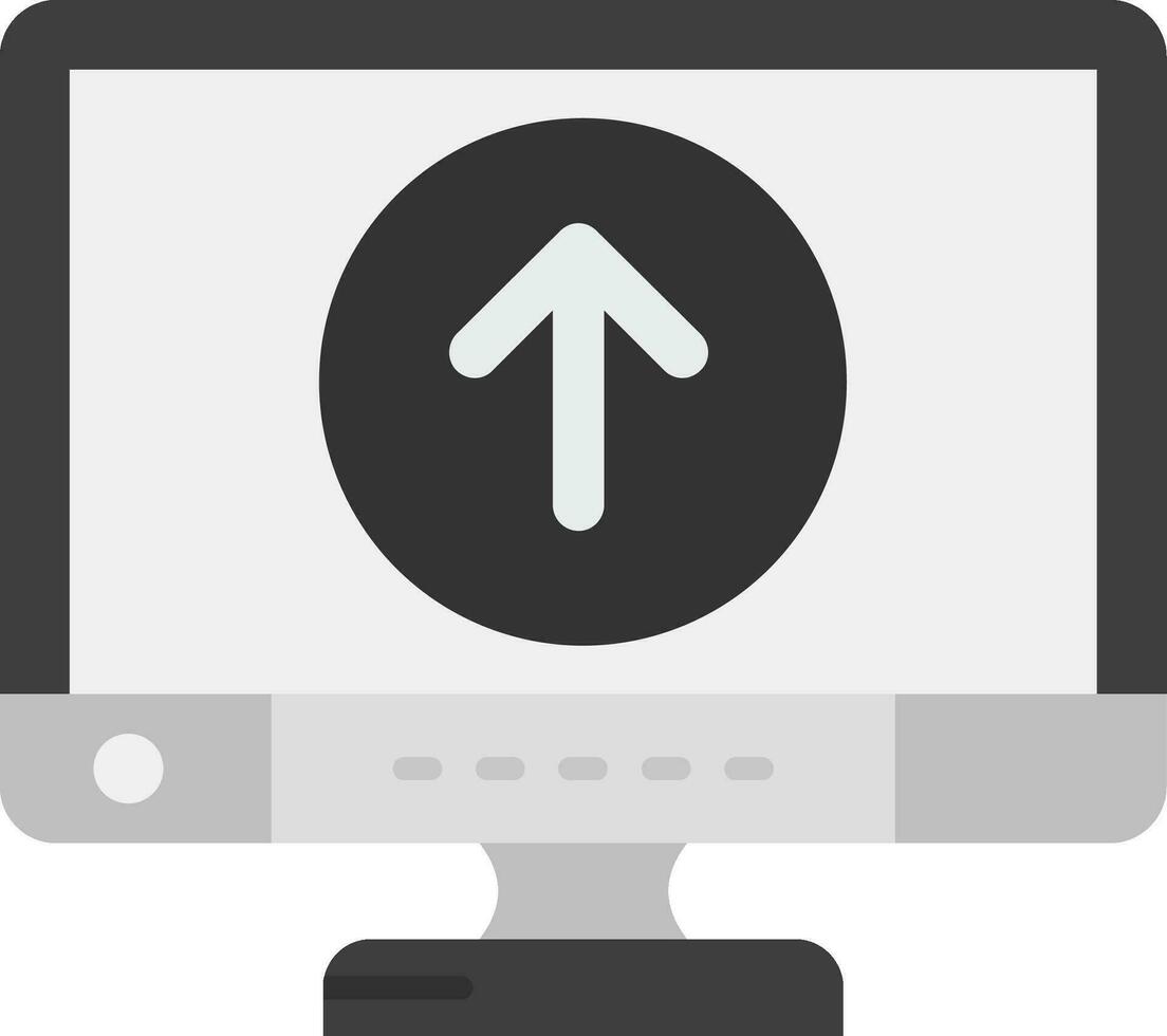 Up Grey scale Icon vector