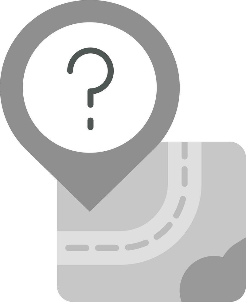 Question Grey scale Icon vector