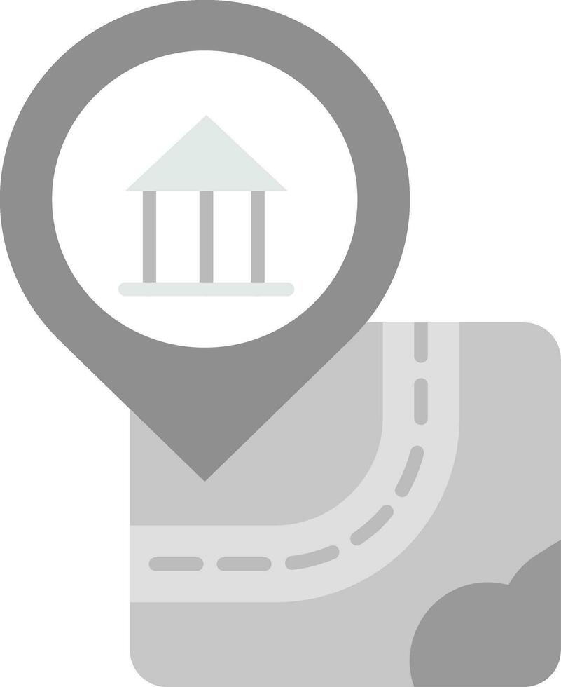 Bank Grey scale Icon vector