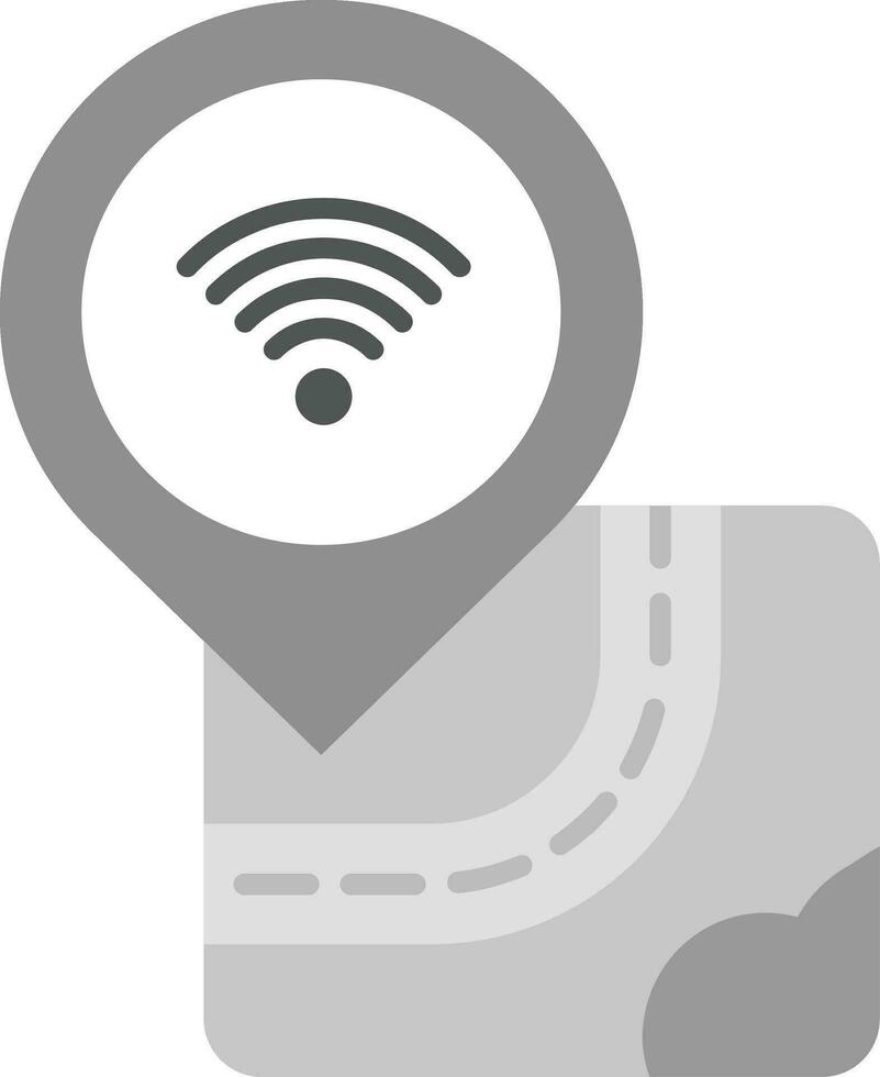 Wifi Grey scale Icon vector