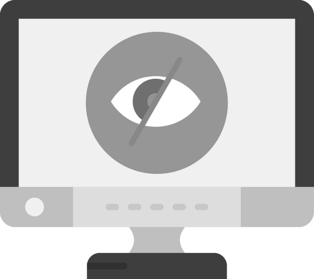 Disabled Grey scale Icon vector