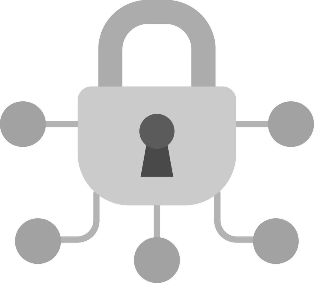 Safe Grey scale Icon vector