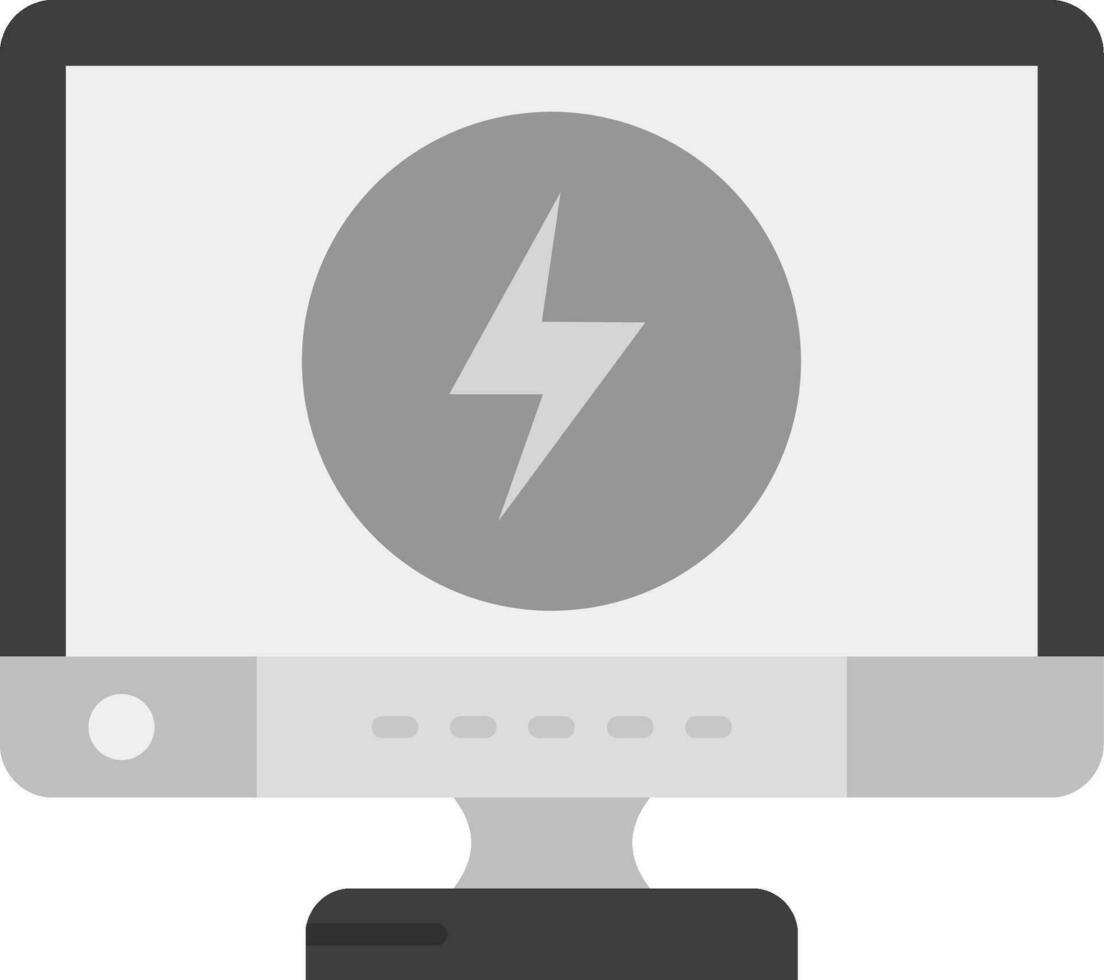 Energy Grey scale Icon vector