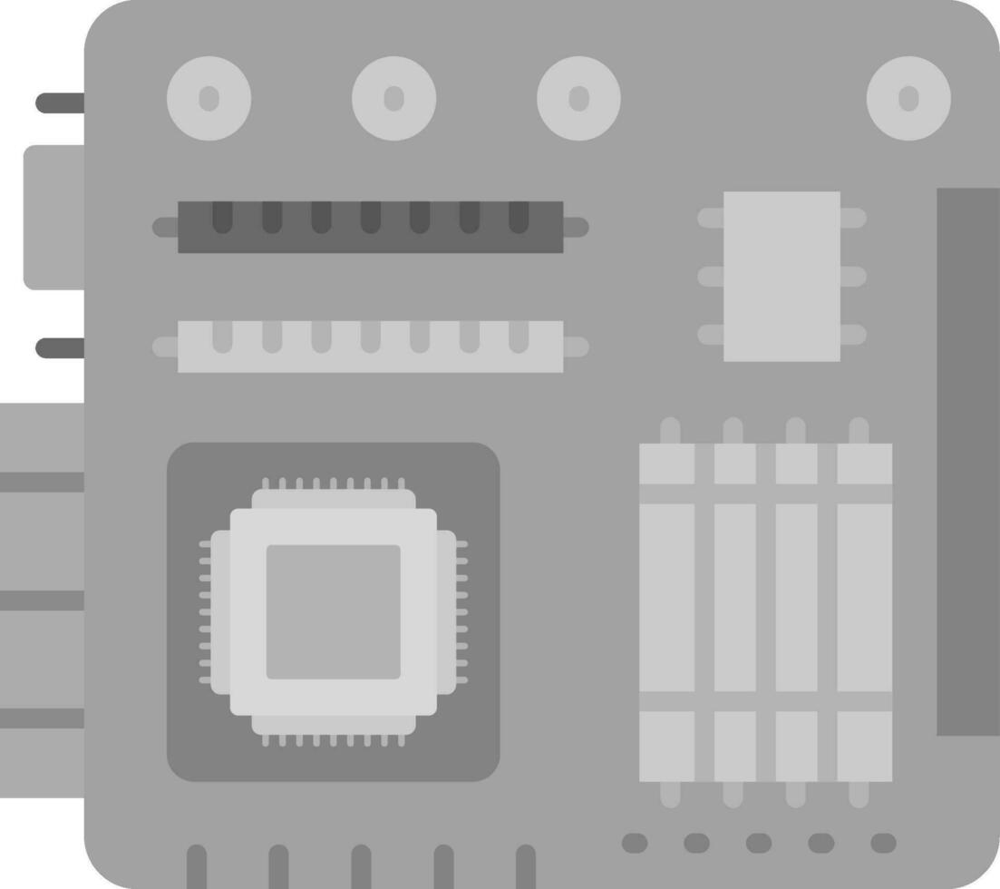 Motherboard Grey scale Icon vector