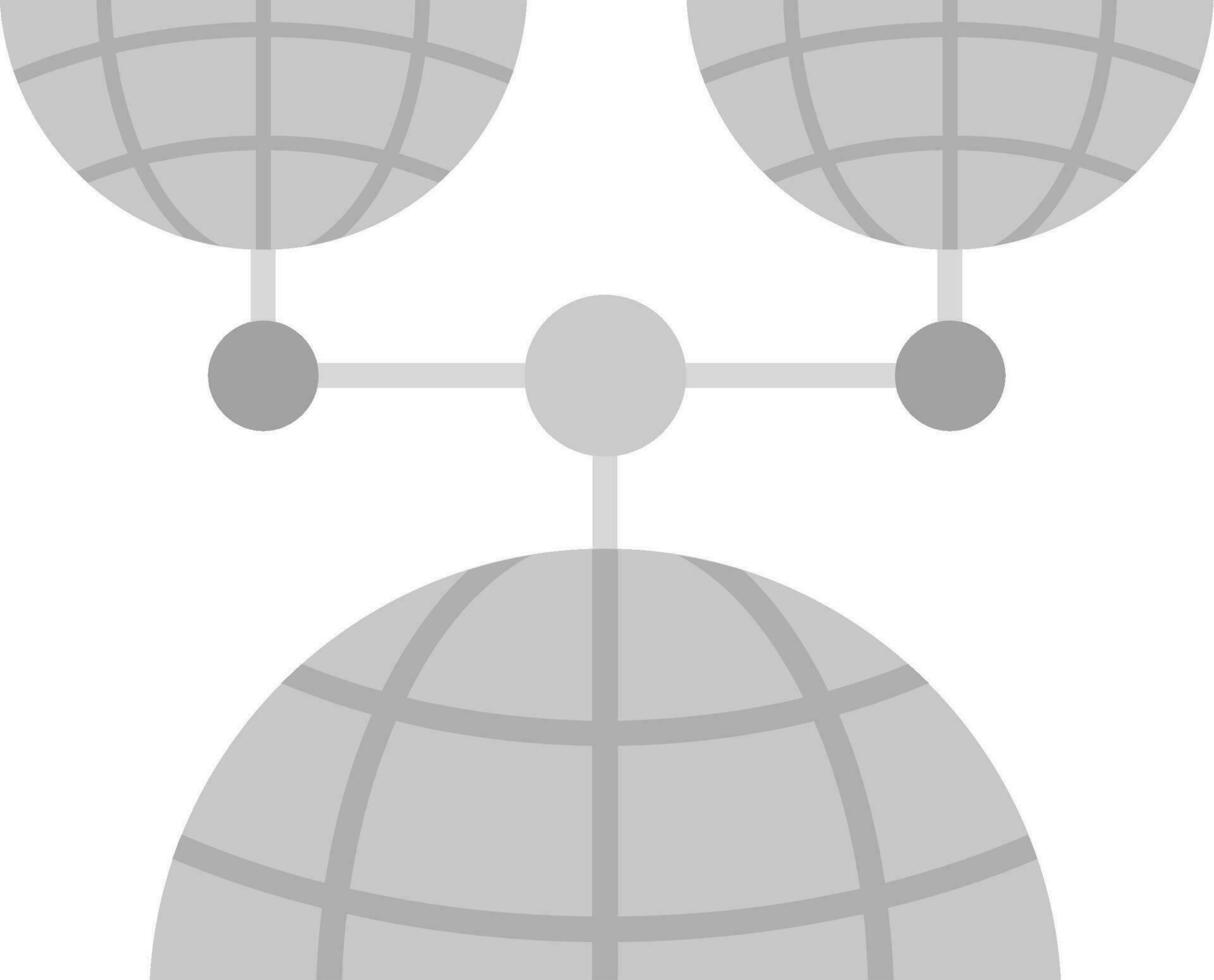 Internet Grey scale Icon vector