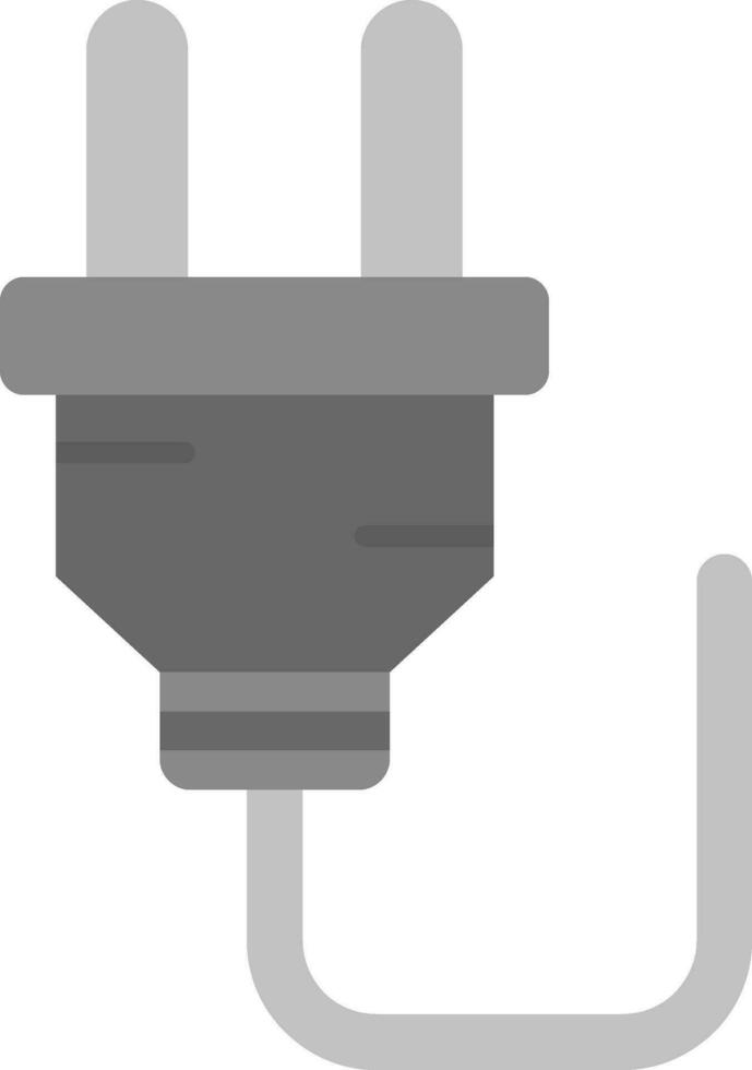 Plug Grey scale Icon vector