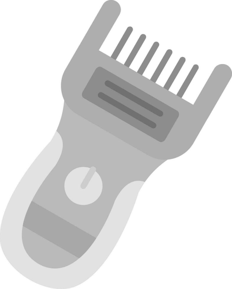 Trimmer Grey scale Icon vector