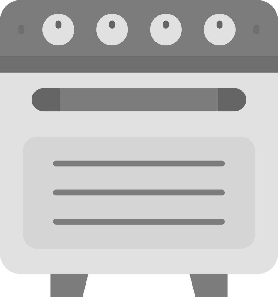 Oven Grey scale Icon vector