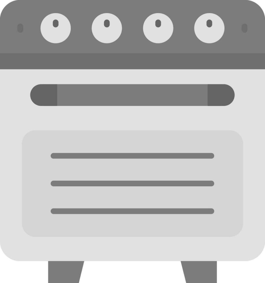 horno gris escala icono vector