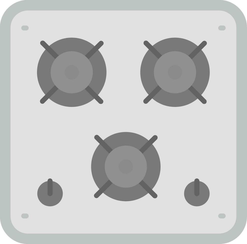 estufa gris escala icono vector