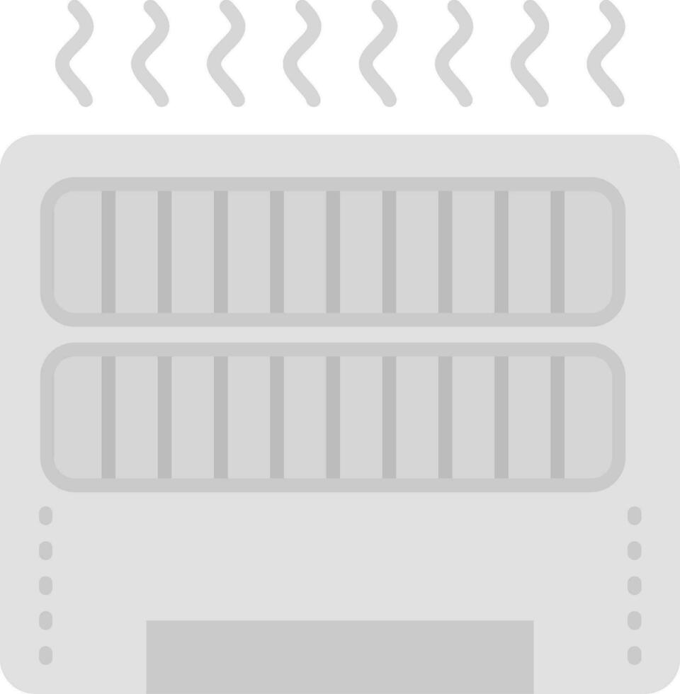 Heater Grey scale Icon vector