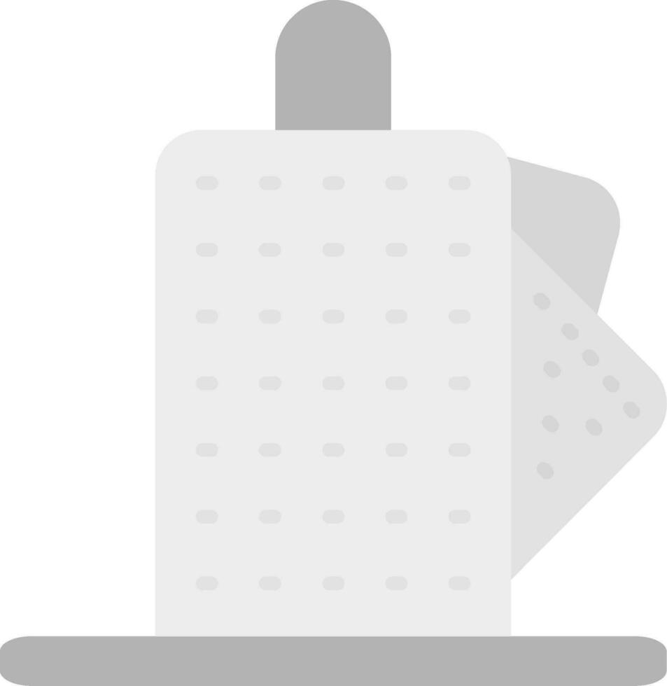 Kitchen Roll Grey scale Icon vector