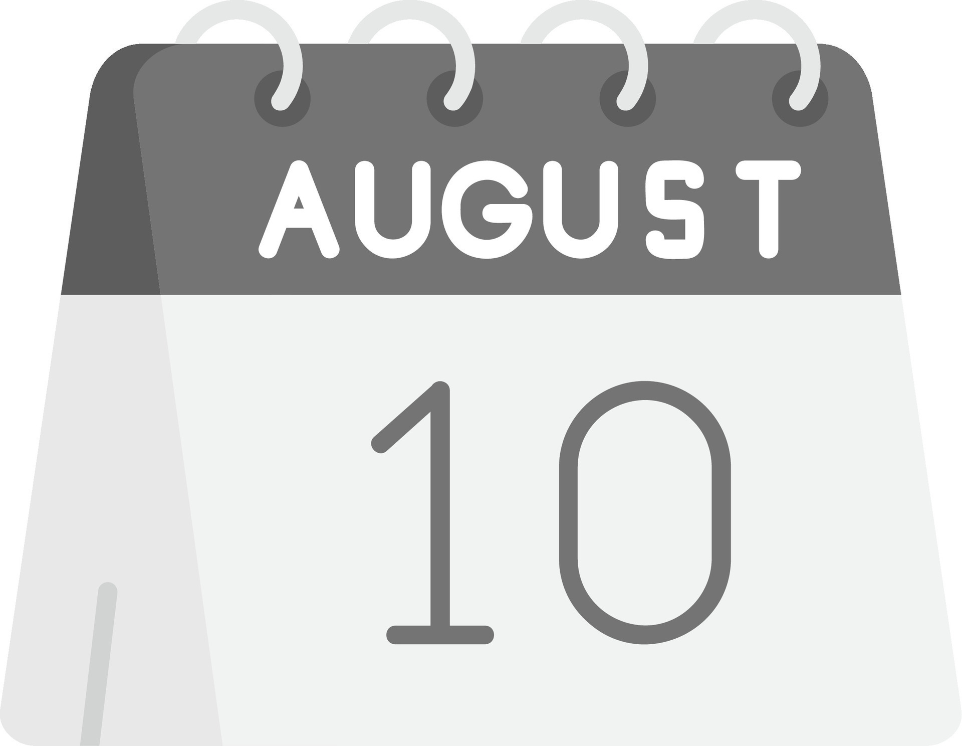 10th-of-august-grey-scale-icon-37101983-vector-art-at-vecteezy