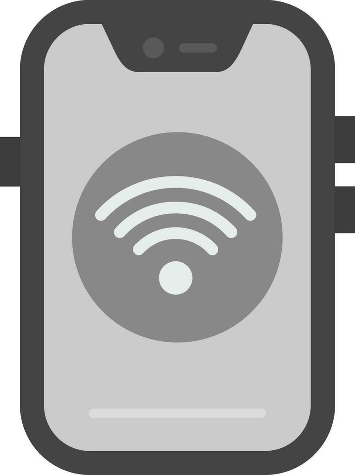 Wifi Grey scale Icon vector