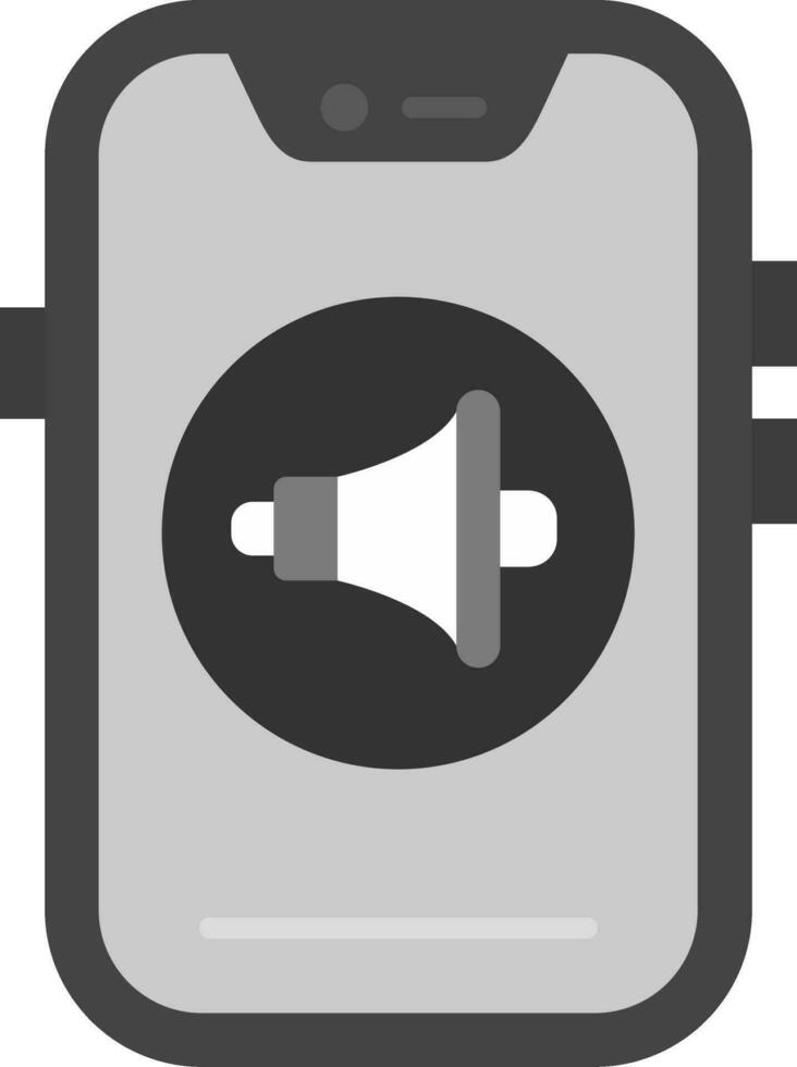 sonido gris escala icono vector