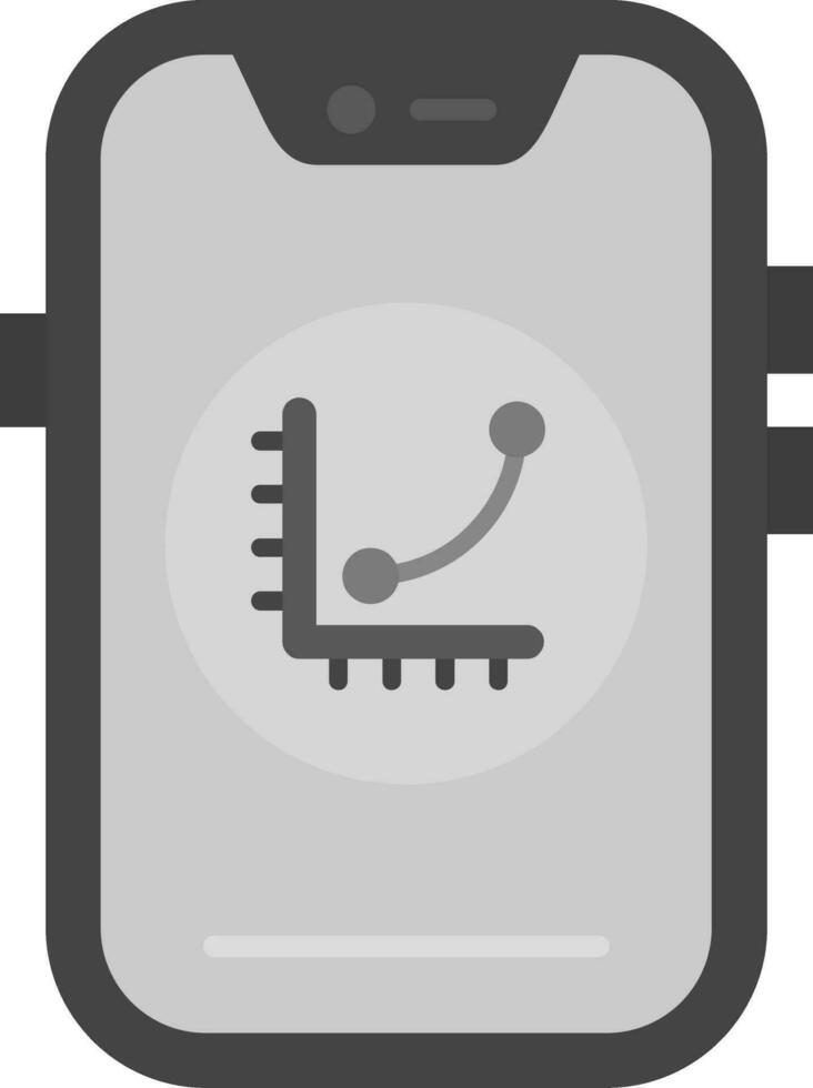 grafico gris escala icono vector