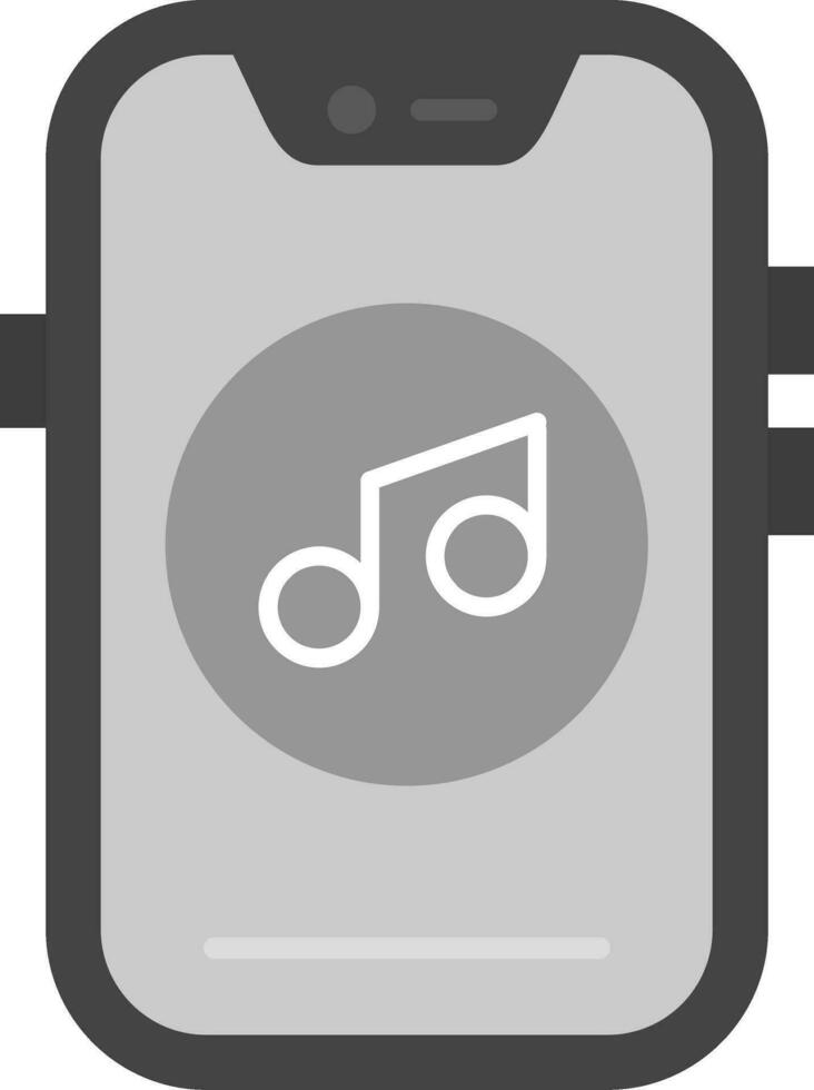 música gris escala icono vector