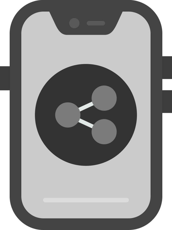 Share Grey scale Icon vector