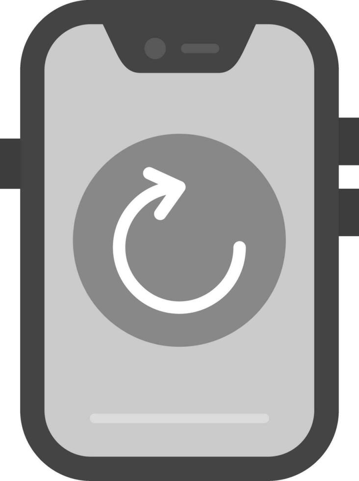 Reload Grey scale Icon vector