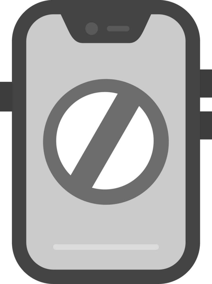 Ban Grey scale Icon vector