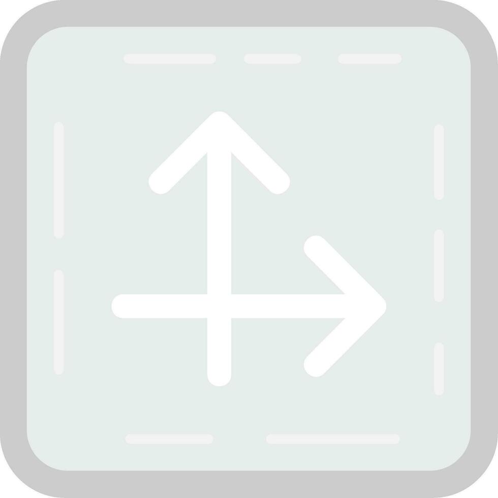 Intersect Grey scale Icon vector