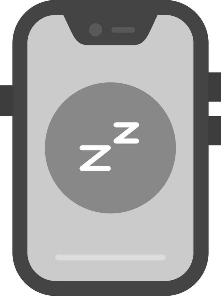 Sleep Grey scale Icon vector