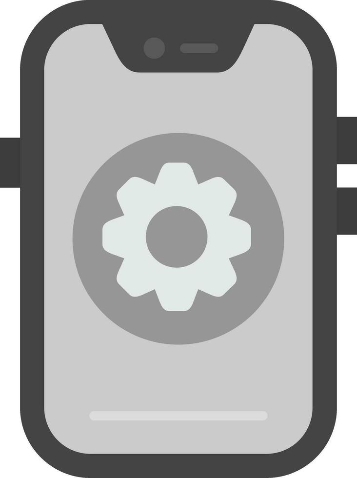 ajustes gris escala icono vector