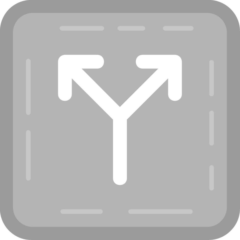 Split Grey scale Icon vector