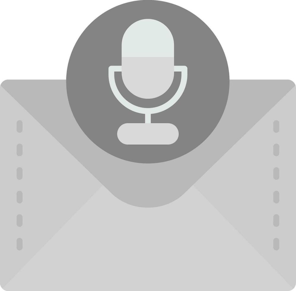 Microphone Grey scale Icon vector