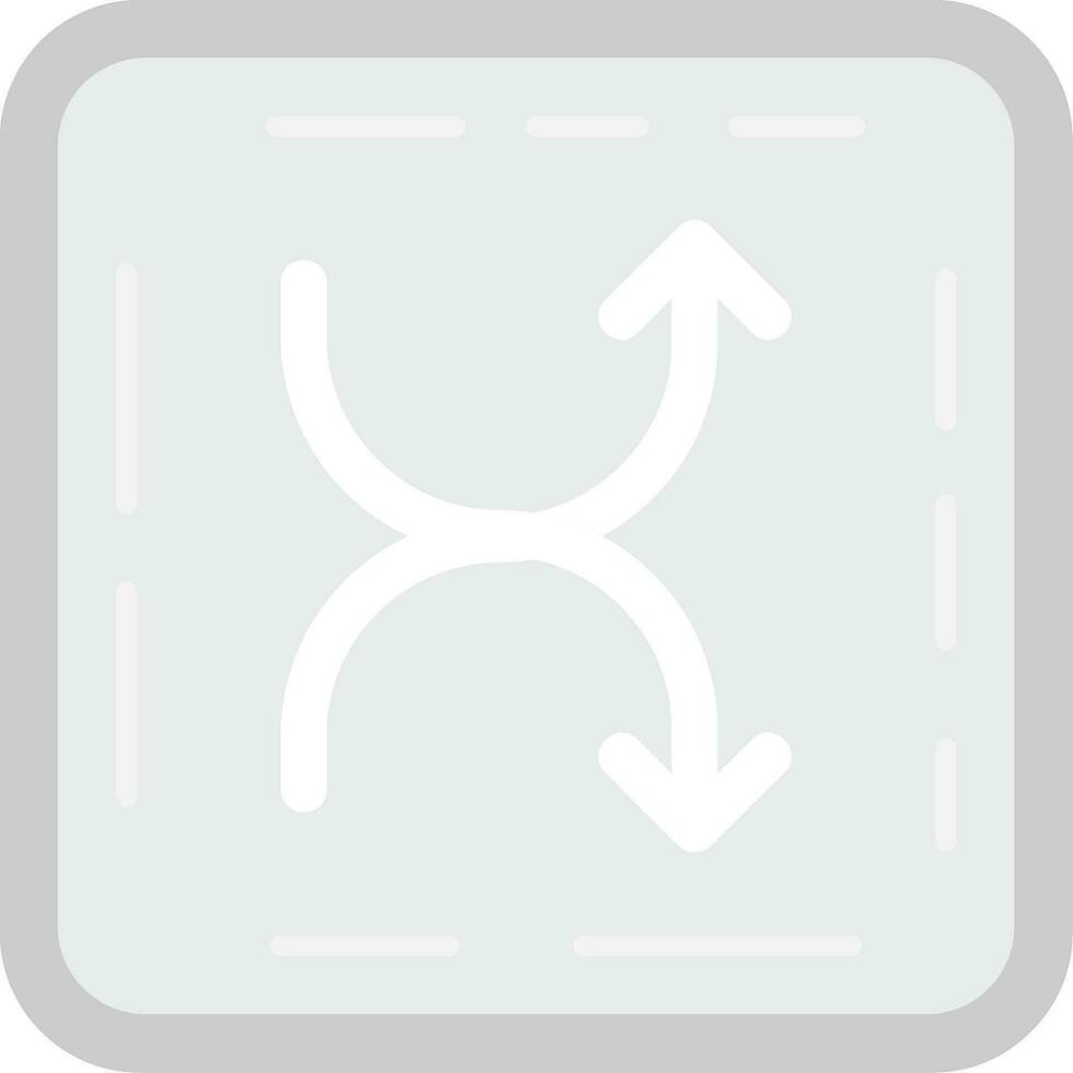 Shuffle Grey scale Icon vector