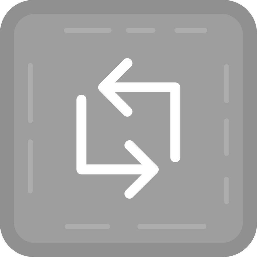Loop Grey scale Icon vector