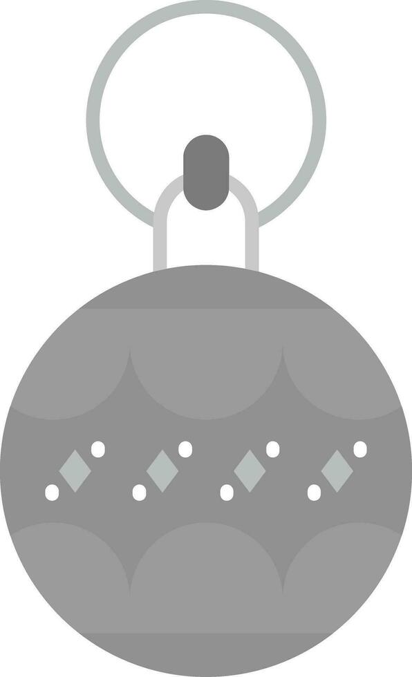 Bauble Grey scale Icon vector