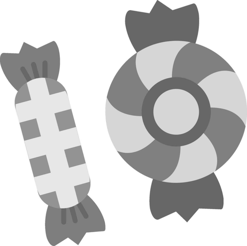 caramelo gris escala icono vector