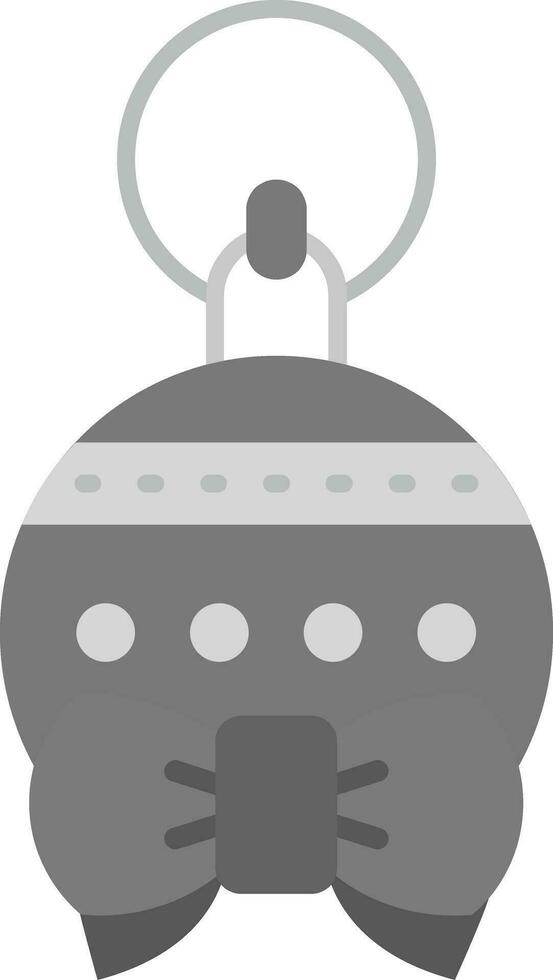 Bauble Grey scale Icon vector