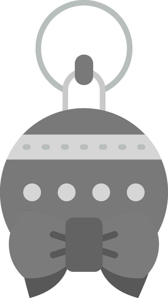 Bauble Grey scale Icon vector