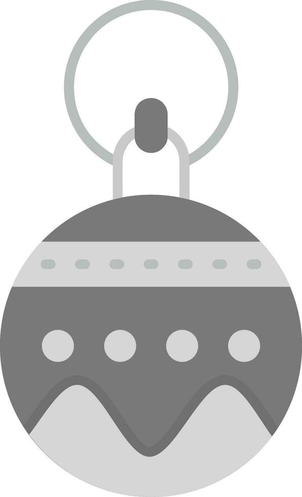 Bauble Grey scale Icon vector