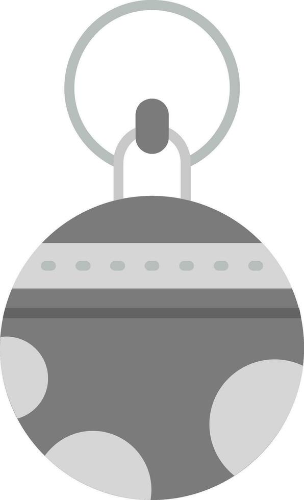 Bauble Grey scale Icon vector