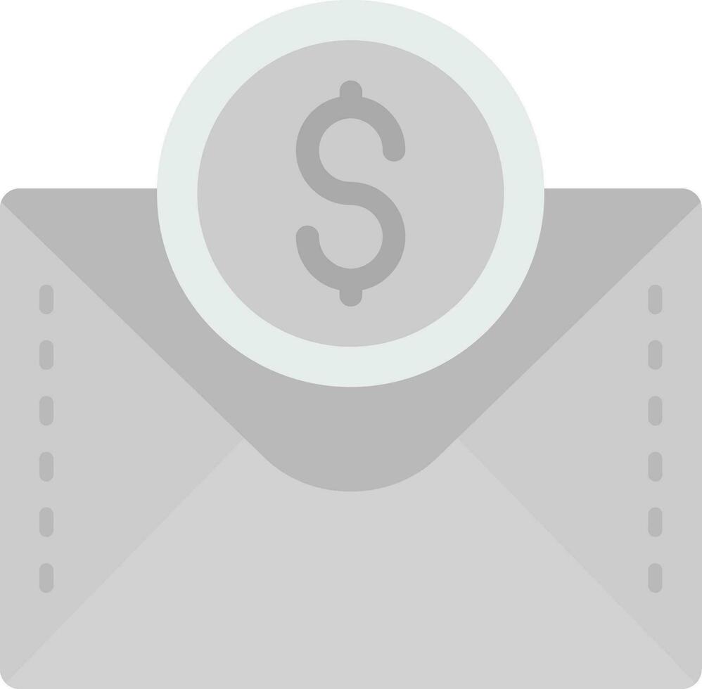 Dollar Grey scale Icon vector