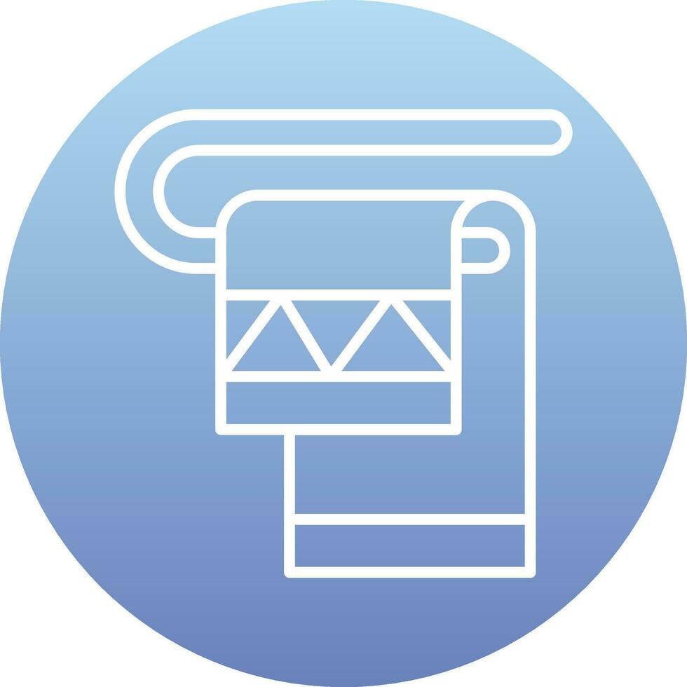Towel Rack Vector Icon