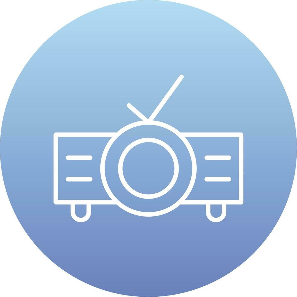 icono de vector de proyector