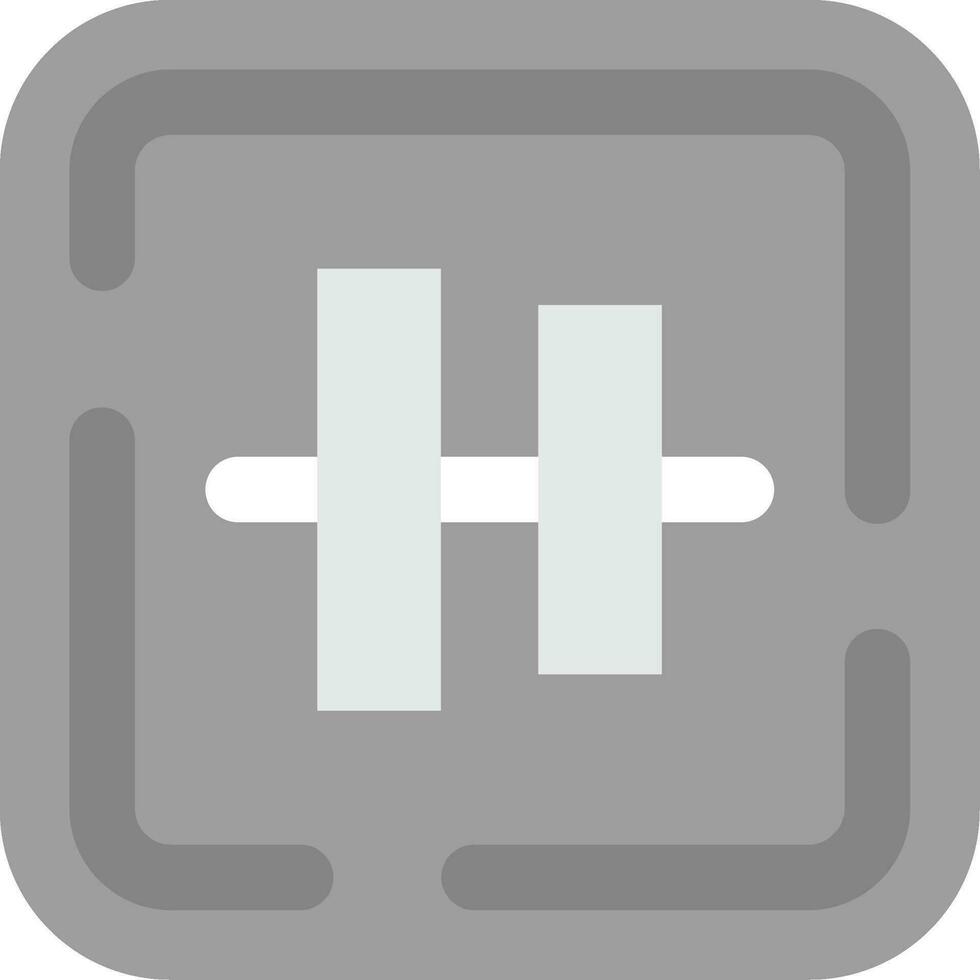 Vertical alignment Grey scale Icon vector