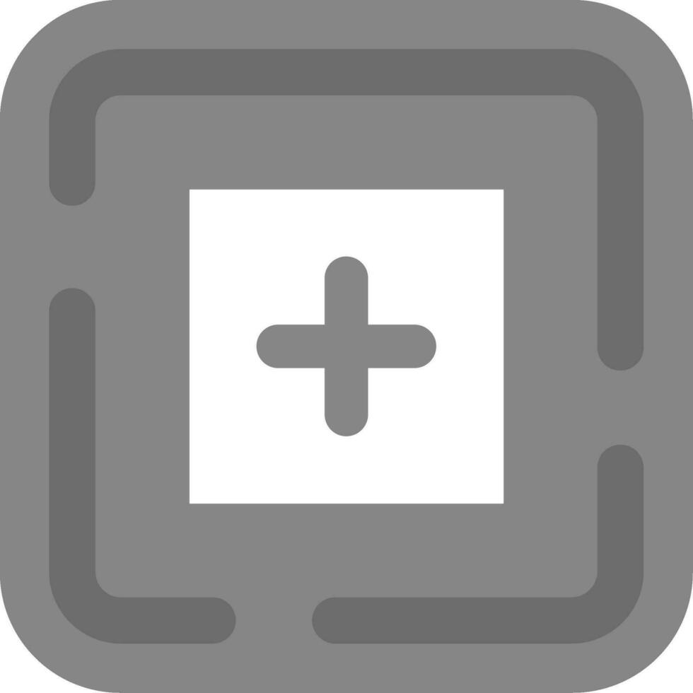 Add item Grey scale Icon vector