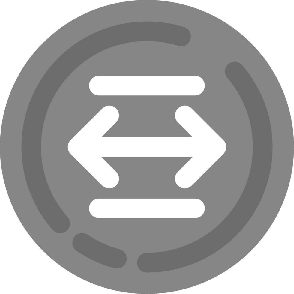 Left and right arrow Grey scale Icon vector
