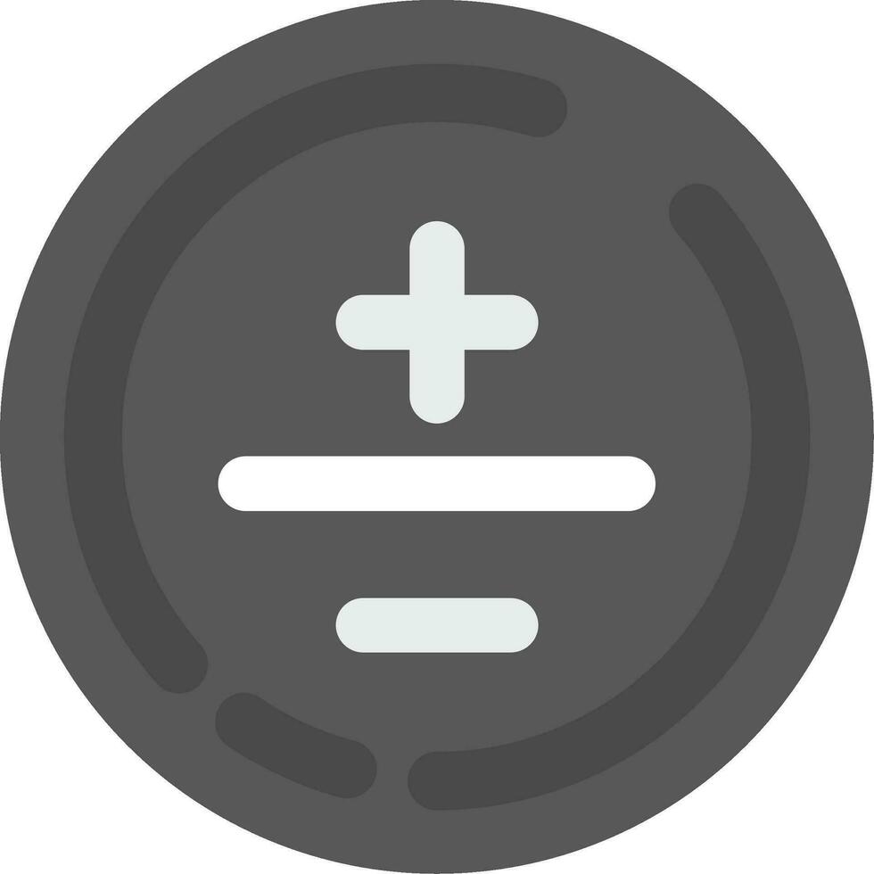 Mathematical symbol Grey scale Icon vector