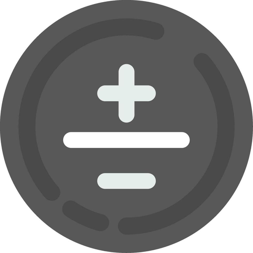 Mathematical symbol Grey scale Icon vector