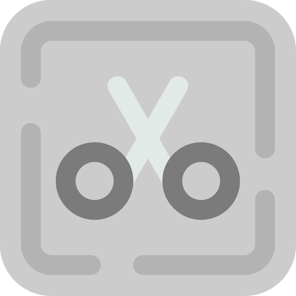 Scissor Grey scale Icon vector