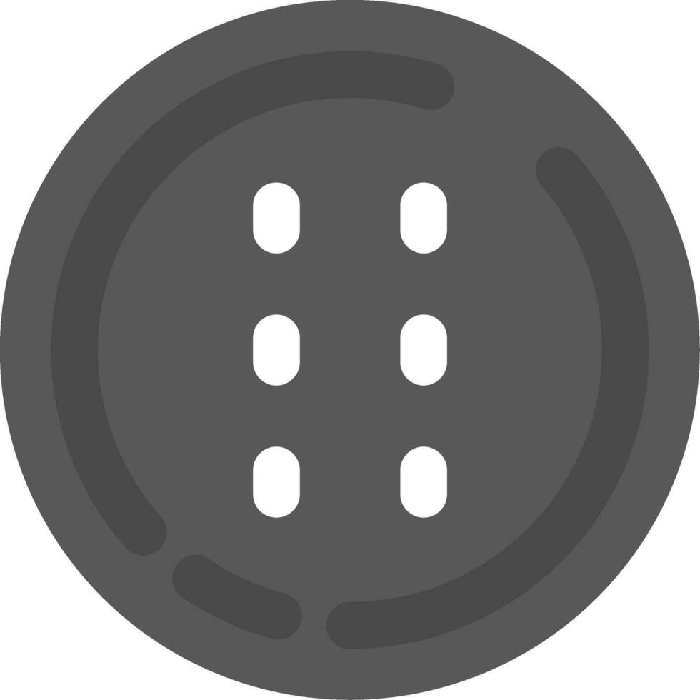 Dotted line Grey scale Icon vector
